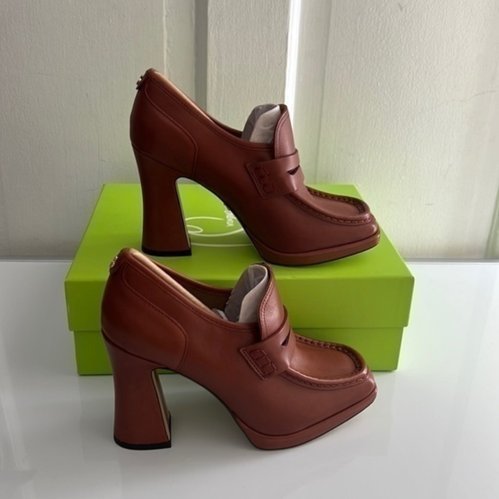 New SAM EDELMAN Jeanette Square Toe Pump SF - Picture 2 of 7